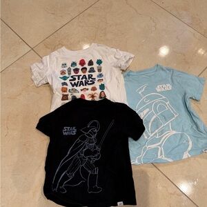 Star Wars Kids T-Shirt Trio - White, Black, and Light Blue